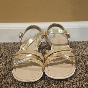 The Children's Place Gold Sandals Elegant Metallic Straps